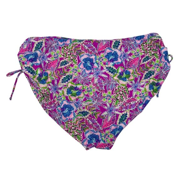 Stella Parker Collection Womens Floral Bikini Bottoms Size 22W Pink Blue New - Picture 2 of 5